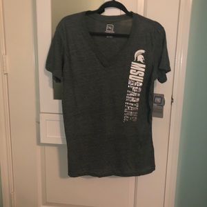 Michigan state short sleeve Vneck!